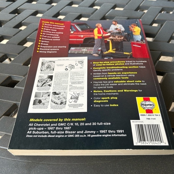 Chevrolet & GMC Pickups 1967 Thru 1987 Haynes Automatic Repair Manual # 24064 - Picture 5 of 13